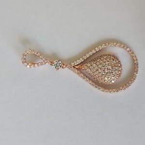 Rose Gold Halo Pendant